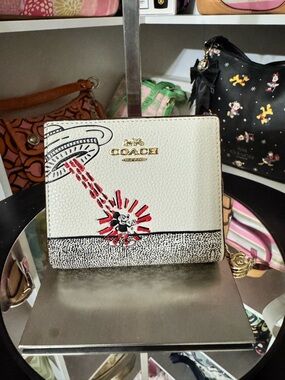 Coach Disney Mickey Mouse x Keith Harding Snap Wallet